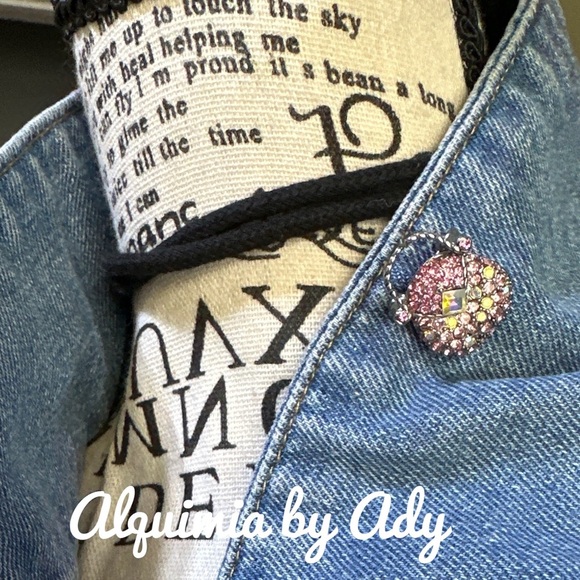 Alquimia by Ady Pink and Silver Brooch - Picture 4 of 4